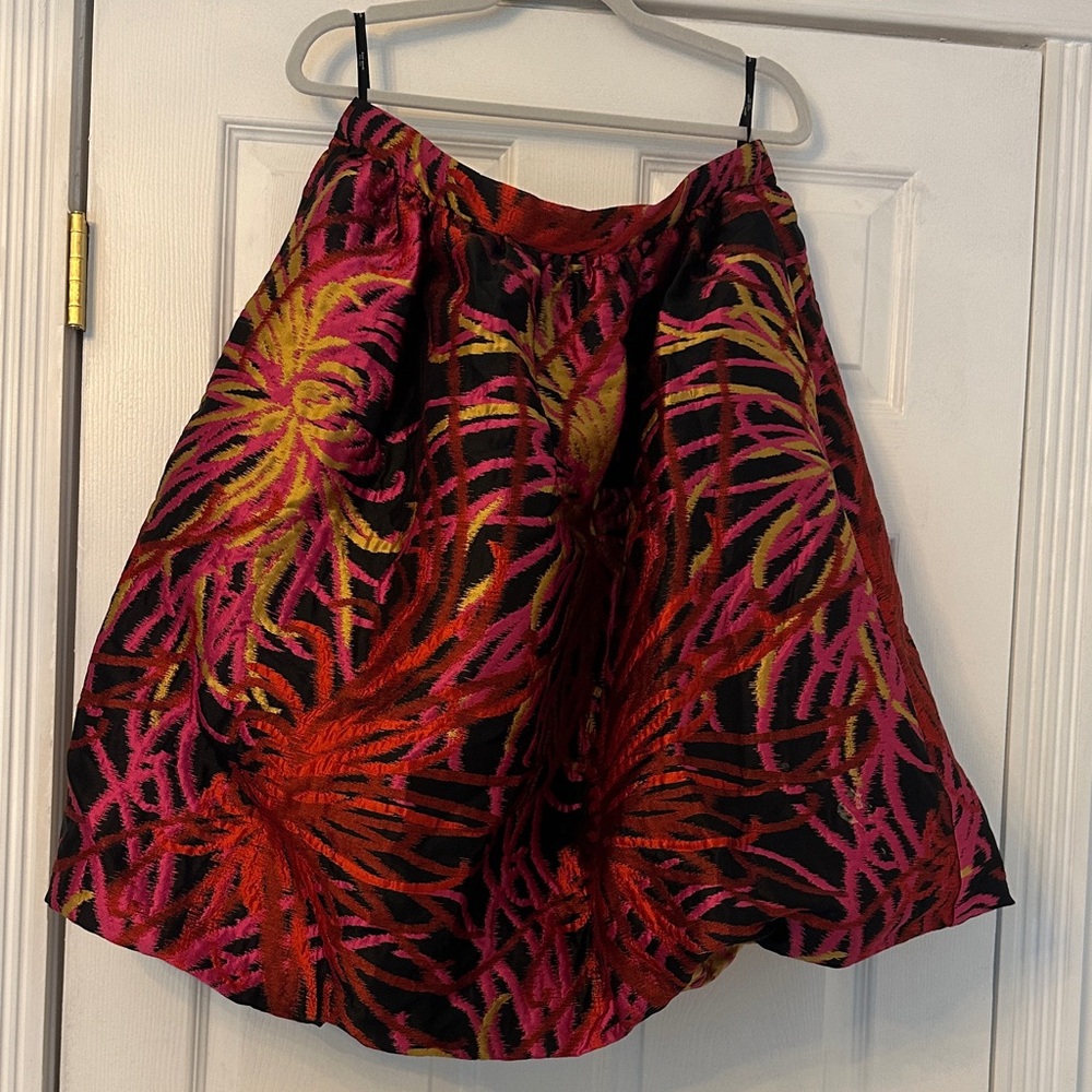 Kate Spade Black and Pink A-Line Skirt